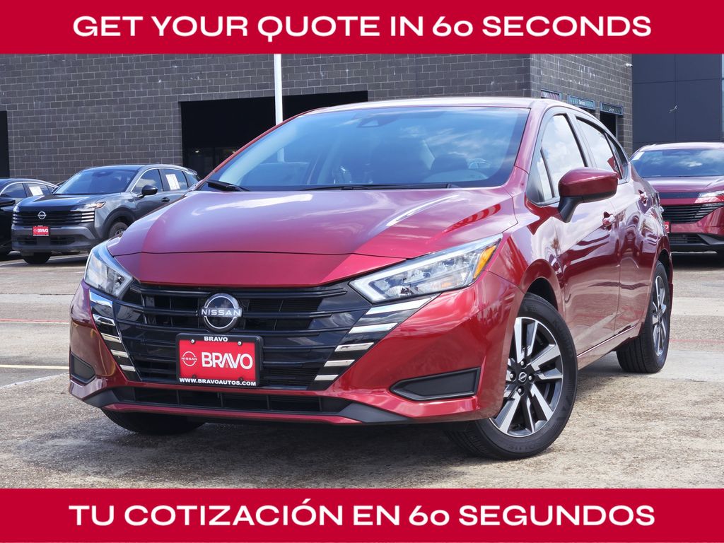 2025 Nissan Versa 1.6 SV Red at South Houston Nissan