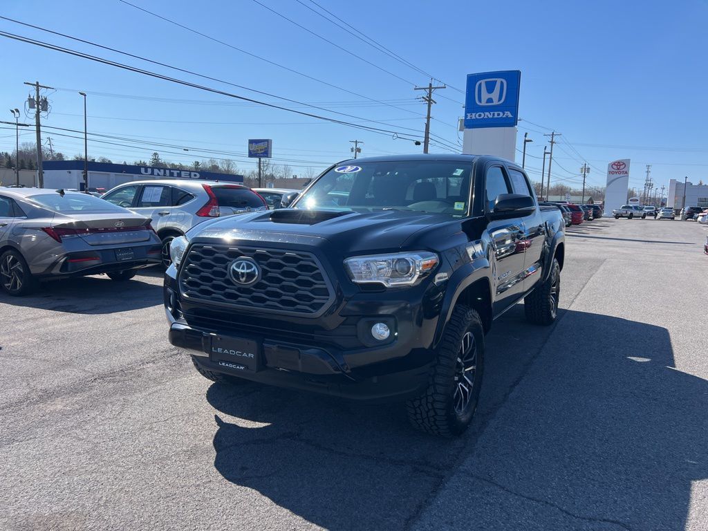 Midnight Black Metallic 2020 Toyota Tacoma TRD Sport Double Cab 4WD Pickup Truck Four-Wheel Drive 6-Speed Automatic
