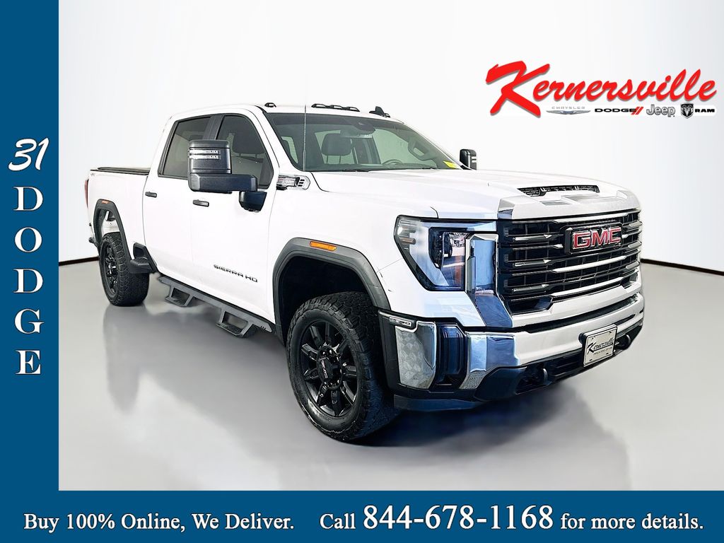 Summit White 2024 GMC Sierra 2500HD Pro Crew Cab 4WD Pickup Truck Four-Wheel Drive Automatic