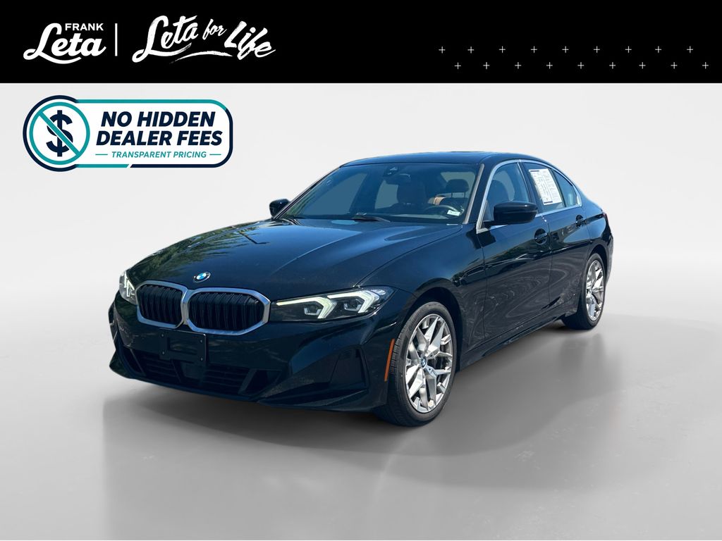 Jet Black 2025 BMW 3 Series 330i xDrive Sedan All-Wheel Drive 8-Speed Automatic