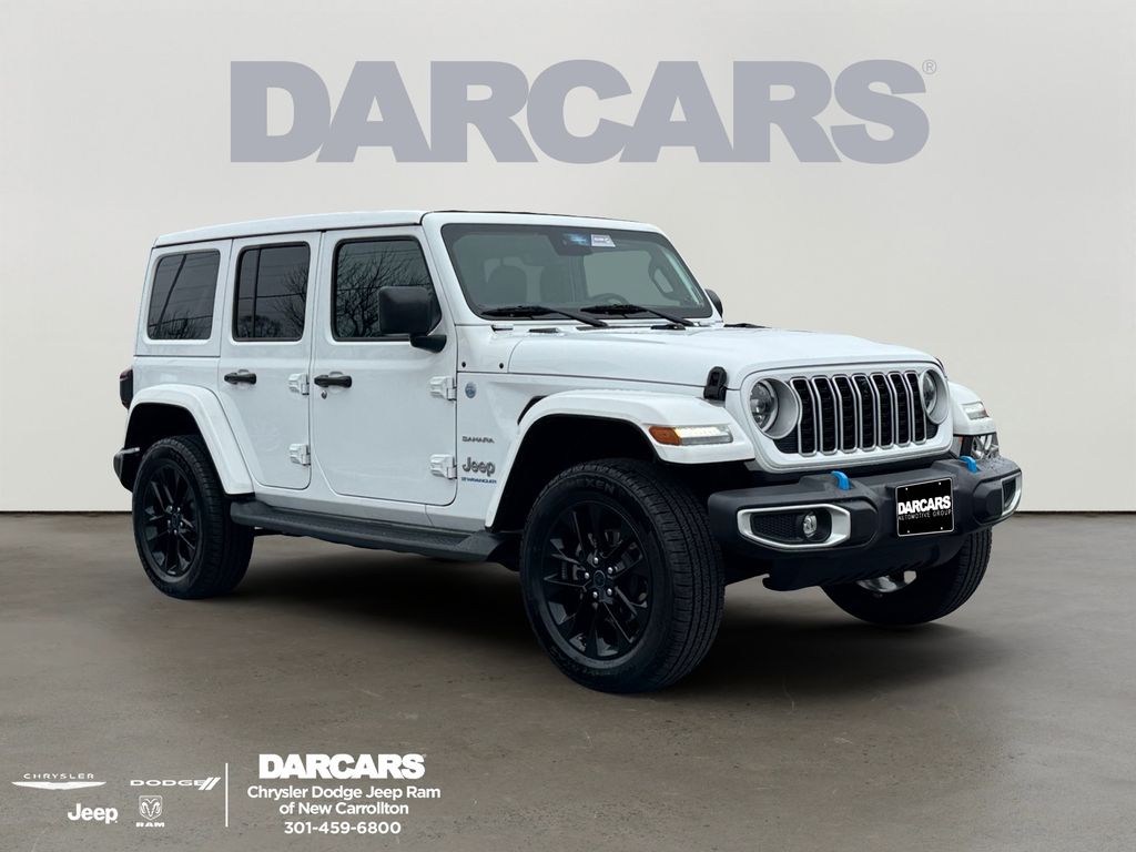 Bright White Clearcoat 2024 Jeep Wrangler 4xe Sahara 4WD SUV / Crossover Four-Wheel Drive 8-Speed Automatic