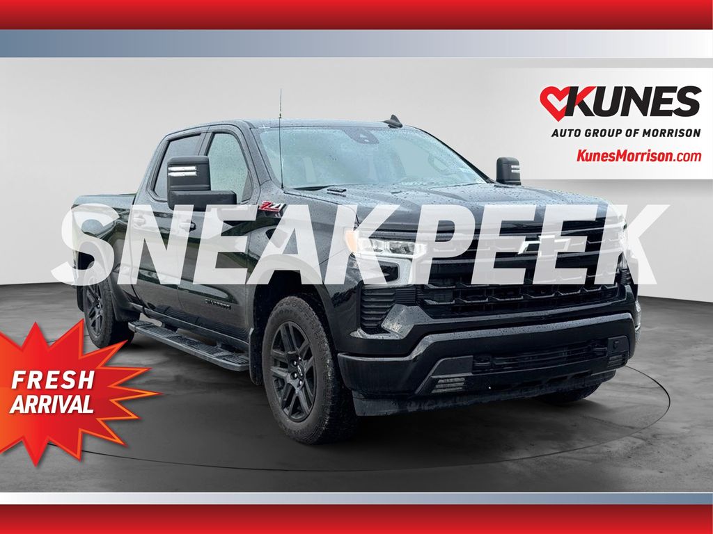 Black 2024 Chevrolet Silverado 1500 Pickup Truck Four-Wheel Drive Automatic