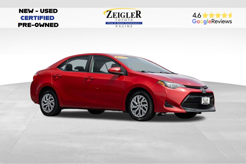 Barcelona Red Metallic 2019 Toyota Corolla Sedan Front-Wheel Drive Continuously Variable Transmission