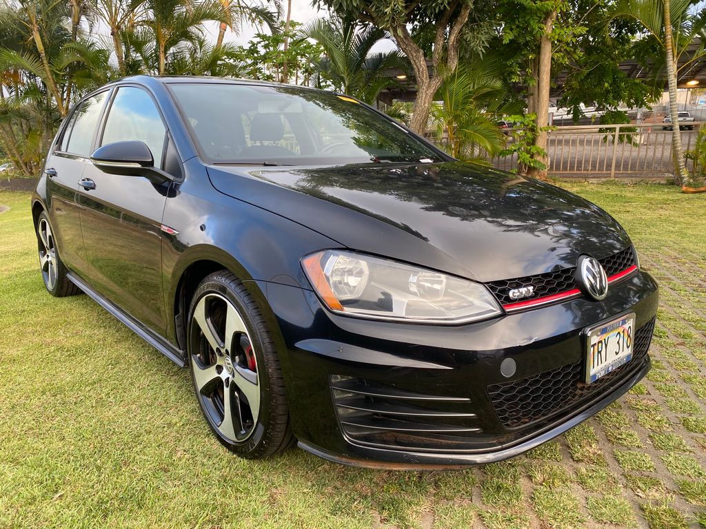 Black 2017 Volkswagen Golf GTI Hatchback Front-Wheel Drive 6-Speed Manual