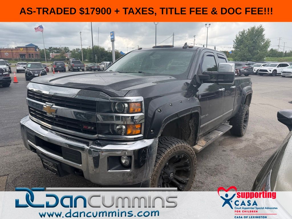 Gray (Tungsten Metallic) 2016 Chevrolet Silverado 2500HD Pickup Truck Four-Wheel Drive 6-Speed Automatic Overdrive
