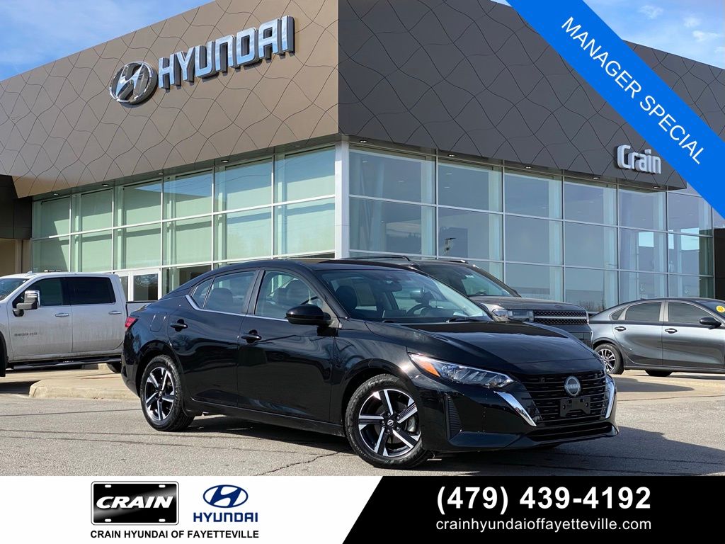 Super Black 2024 Nissan Sentra SV FWD Sedan Front-Wheel Drive Continuously Variable Transmission