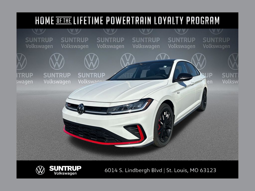 Pure White W/Deep Black Roof 2026 Volkswagen Jetta GLI Autobahn FWD Sedan Front-Wheel Drive 7-Speed Dual Clutch