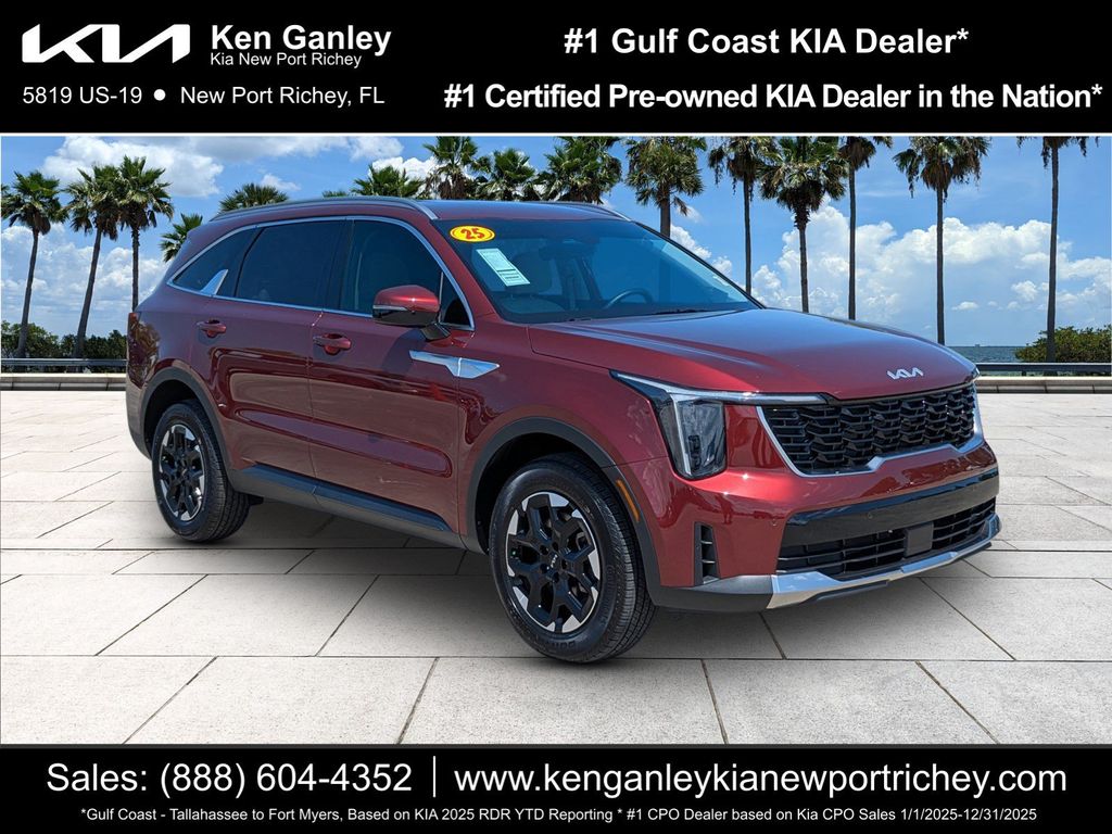Dawning Red 2025 Kia Sorento SUV / Crossover All-Wheel Drive 8-Speed Automatic