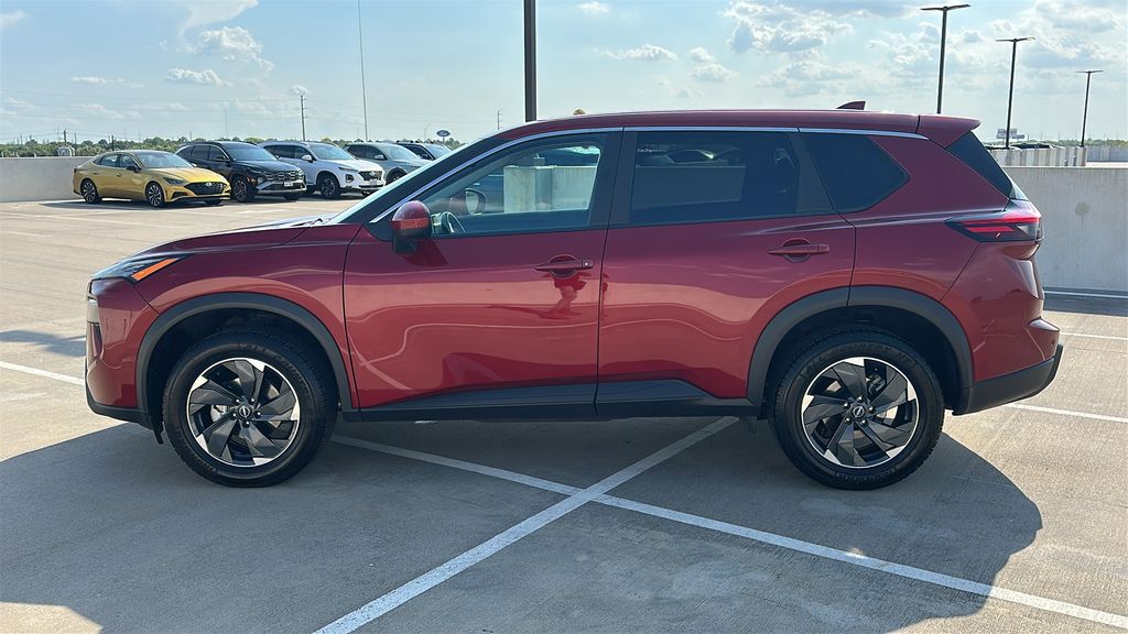 2025 Nissan Rogue SV Red at South Houston Nissan