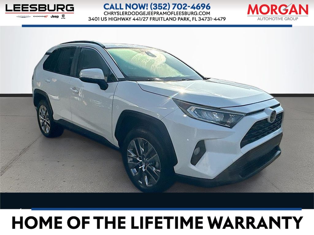 Super White 2019 Toyota RAV4 SUV / Crossover Front-Wheel Drive 8-Speed Automatic
