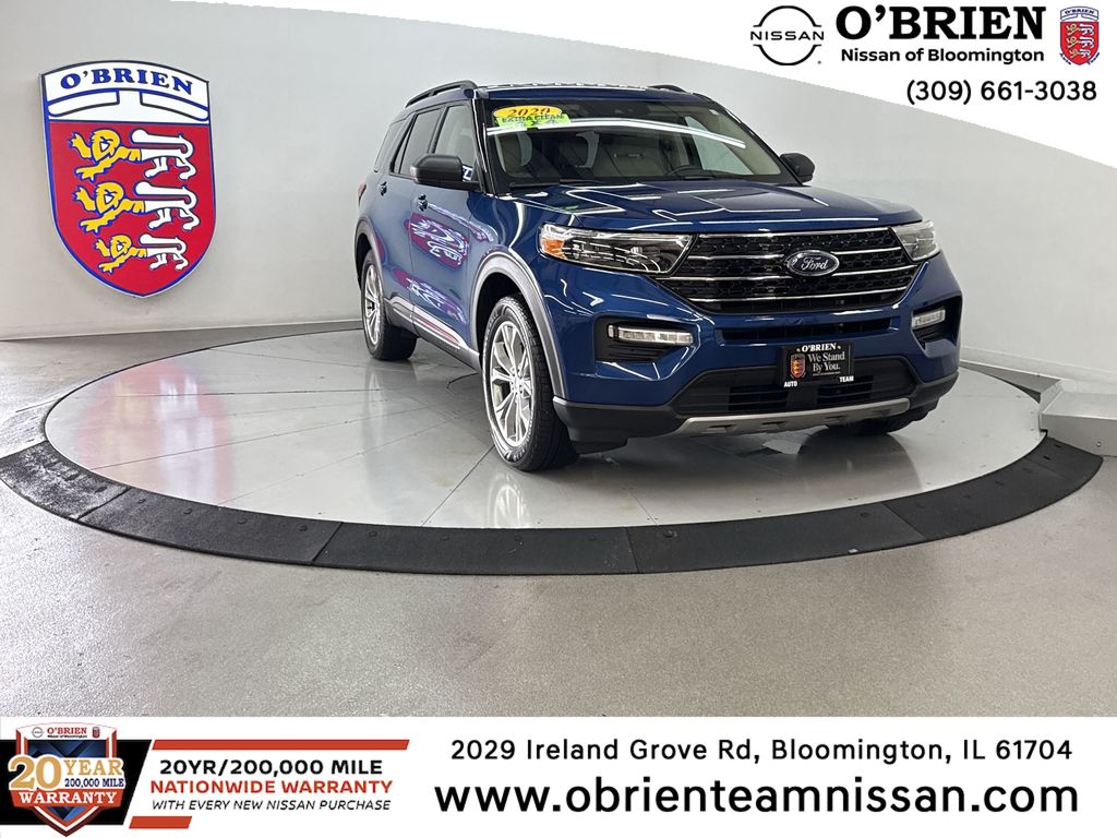 Blue Metallic 2020 Ford Explorer SUV / Crossover All-Wheel Drive Automatic