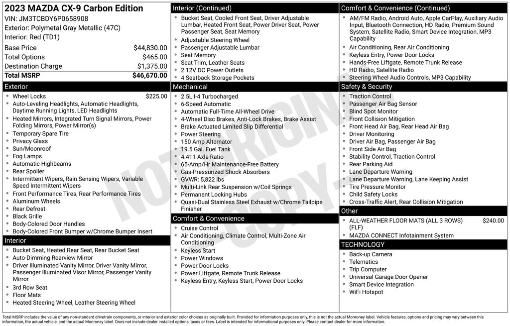 Certified Used 2023 Gray Mazda Carbon Edition image 46