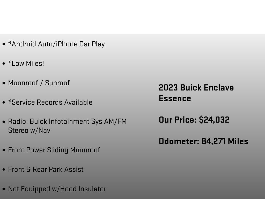 2023 Buick Enclave Essence White at Auto Express Mitsubishi