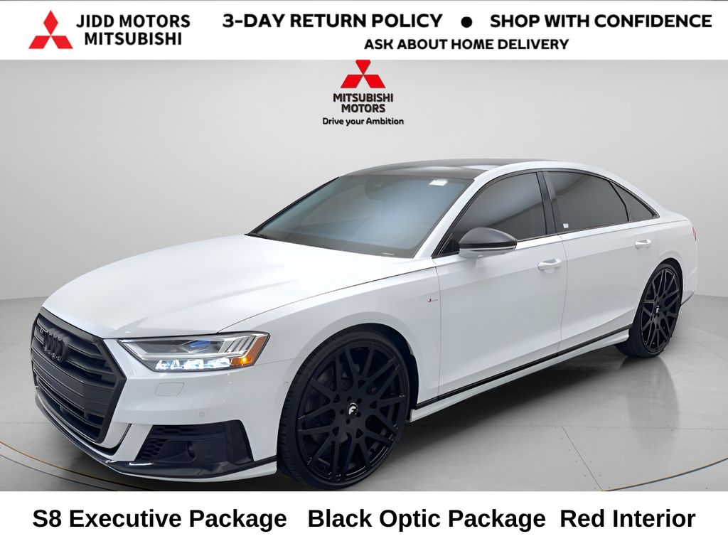 Glacier White 2021 Audi S8 Sedan All-Wheel Drive 8-Speed Automatic
