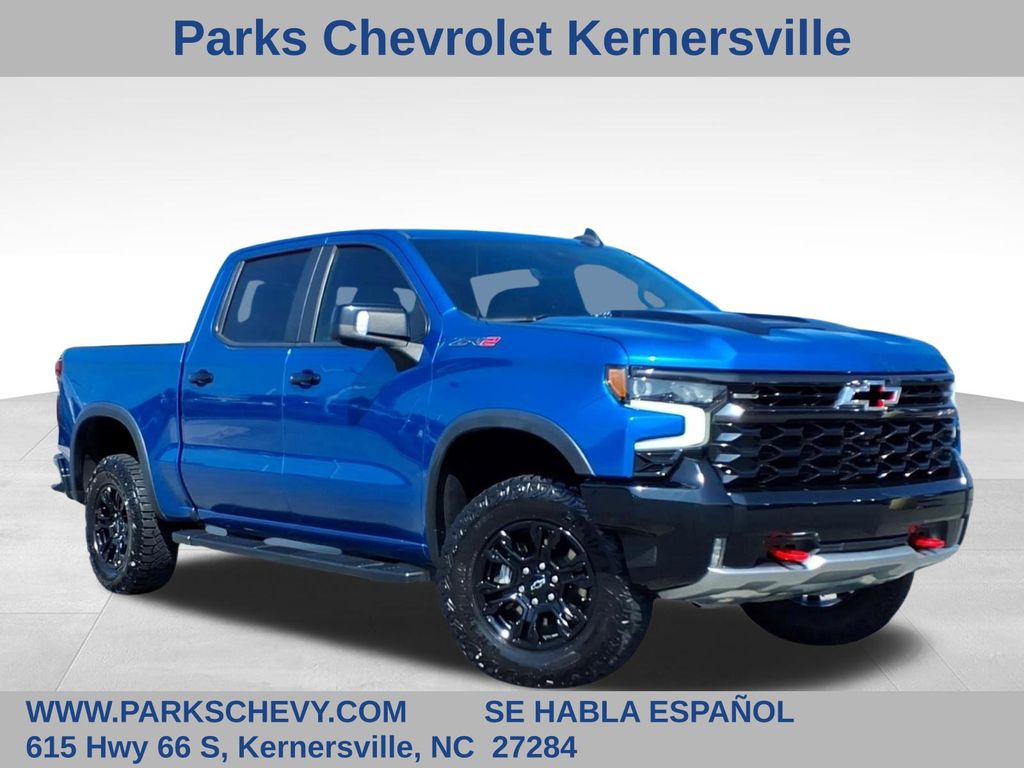 Glacier Blue Metallic 2022 Chevrolet Silverado 1500 Pickup Truck Four-Wheel Drive Automatic