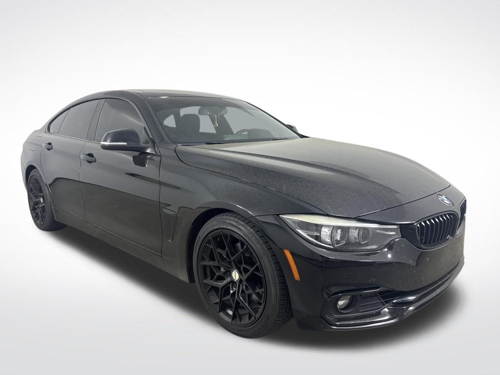 Jet Black 2018 BMW 4 Series 430i Gran Coupe RWD Sedan Rear-Wheel Drive 8-Speed Automatic