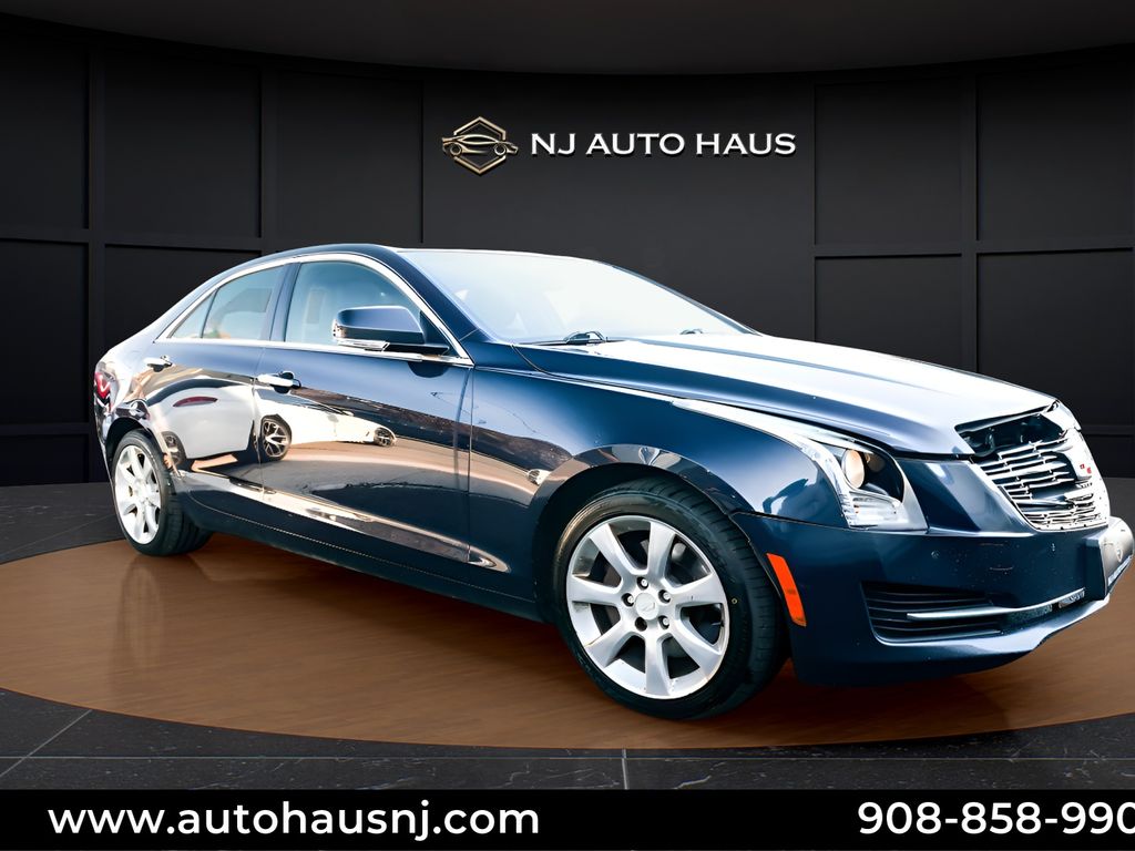 Black 2015 Cadillac ATS 2.0T Luxury AWD Sedan All-Wheel Drive 6-Speed Automatic