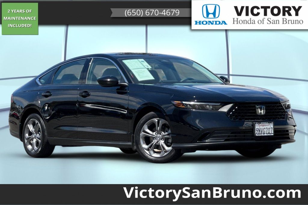 Crystal Black Pearl 2024 Honda Accord Sedan Front-Wheel Drive Continuously Variable Transmission