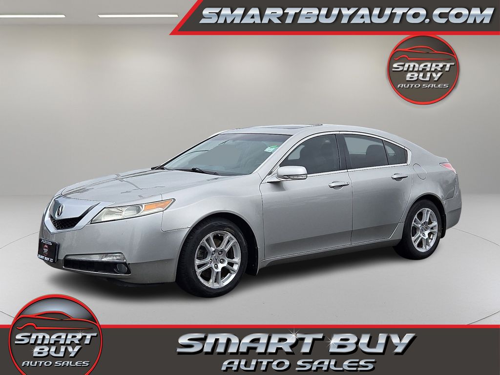 Silver 2010 Acura TL Sedan Front-Wheel Drive 5-Speed Automatic