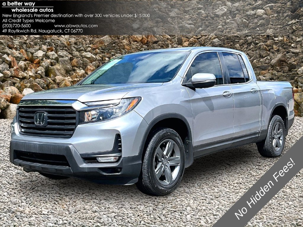 Silver 2023 Honda Ridgeline Pickup Truck All-Wheel Drive 9-Speed Automatic