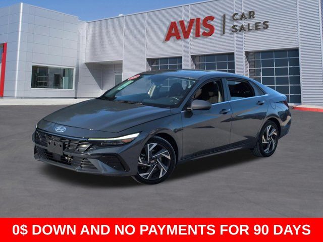Gray 2025 Hyundai Elantra SEL Convenience FWD Sedan Front-Wheel Drive Continuously Variable Transmission