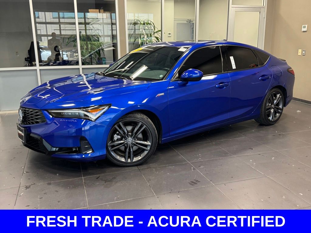 Apex Blue Pearl 2024 Acura Integra FWD with A-SPEC Package Sedan Front-Wheel Drive Continuously Variable Transmission