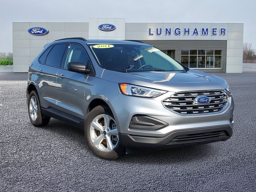 Iconic Silver Metallic 2021 Ford Edge SUV / Crossover All-Wheel Drive 8-Speed Automatic