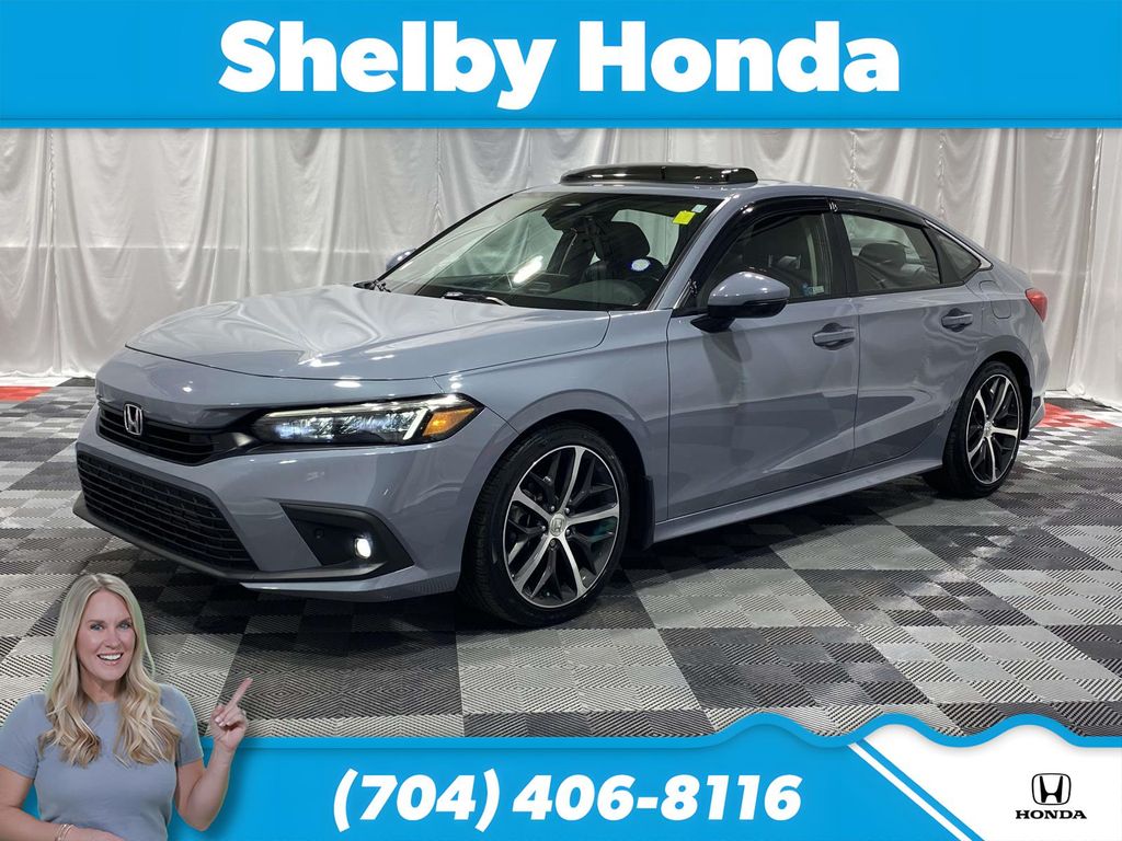 Gray Pearl 2024 Honda Civic Touring FWD Sedan Front-Wheel Drive Continuously Variable Transmission