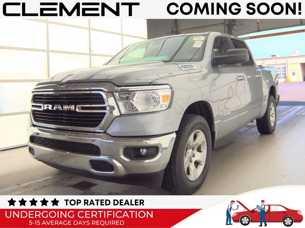 Billet Silver Metallic Clearcoat 2021 RAM 1500 Pickup Truck Four-Wheel Drive 8-Speed Automatic
