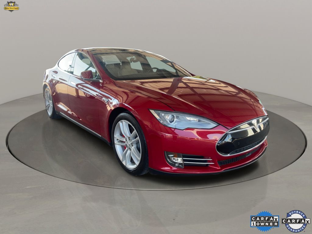 Red Multi-Coat 2016 Tesla Model S P90D AWD Sedan All-Wheel Drive 1-Speed Automatic