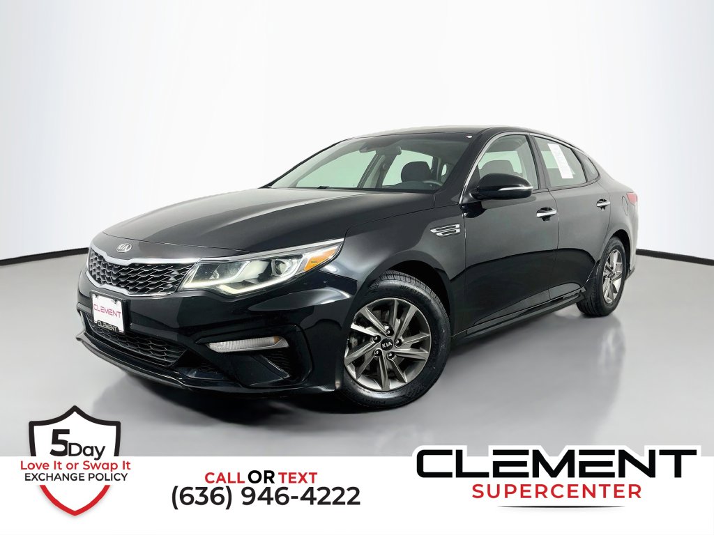 Ebony Black 2019 Kia Optima Sedan Front-Wheel Drive 6-Speed Automatic