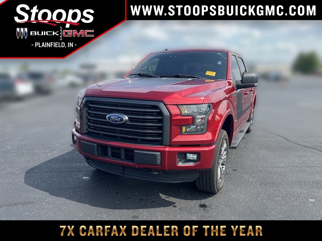 Ruby Red Metallic Tinted Clearcoat 2016 Ford F-150 Pickup Truck Four-Wheel Drive 6-Speed Automatic
