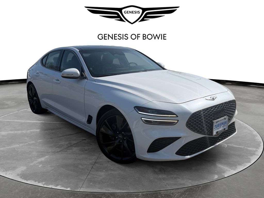 Uyuni White 2023 Genesis G70 2.0T RWD Sedan Rear-Wheel Drive 8-Speed Automatic
