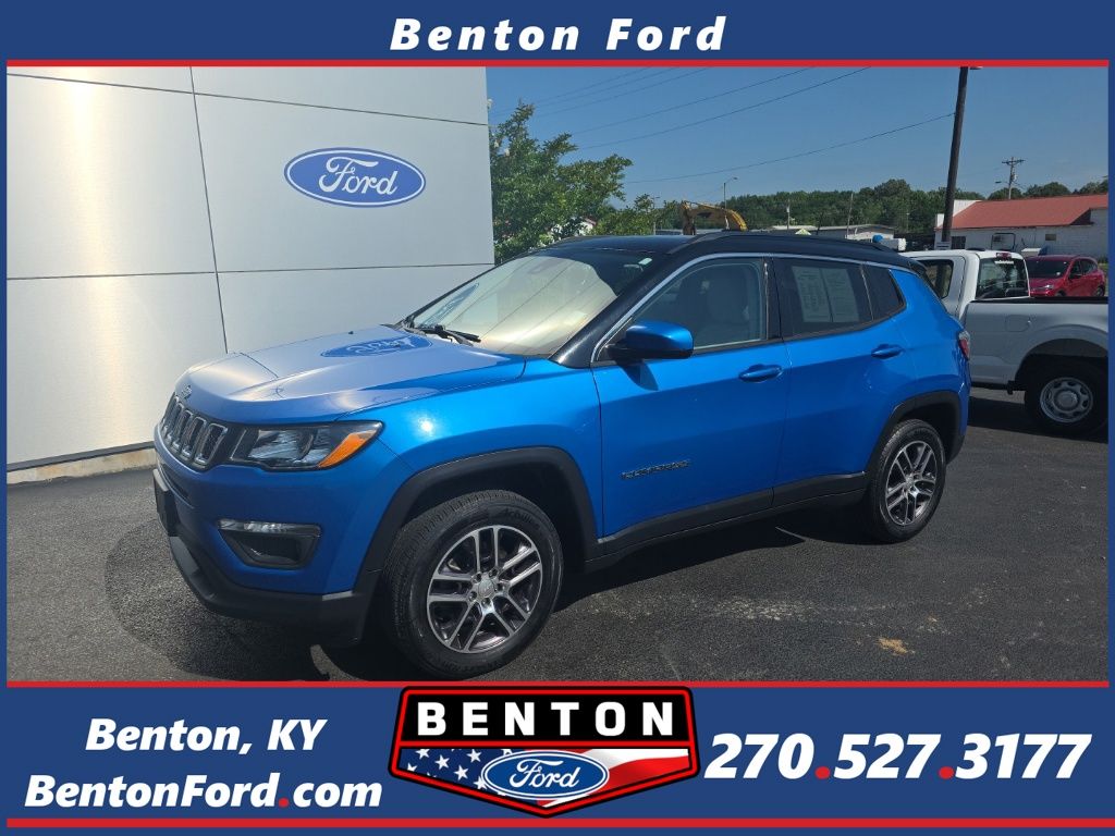Laser Blue Pearlcoat 2020 Jeep Compass Latitude 4WD SUV / Crossover Four-Wheel Drive 9-Speed Automatic
