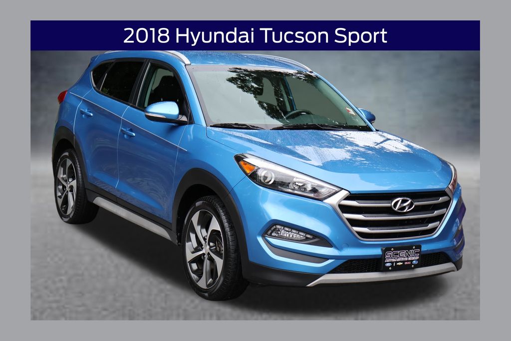Caribbean Blue 2018 Hyundai Tucson SUV / Crossover Front-Wheel Drive 6-Speed Automatic
