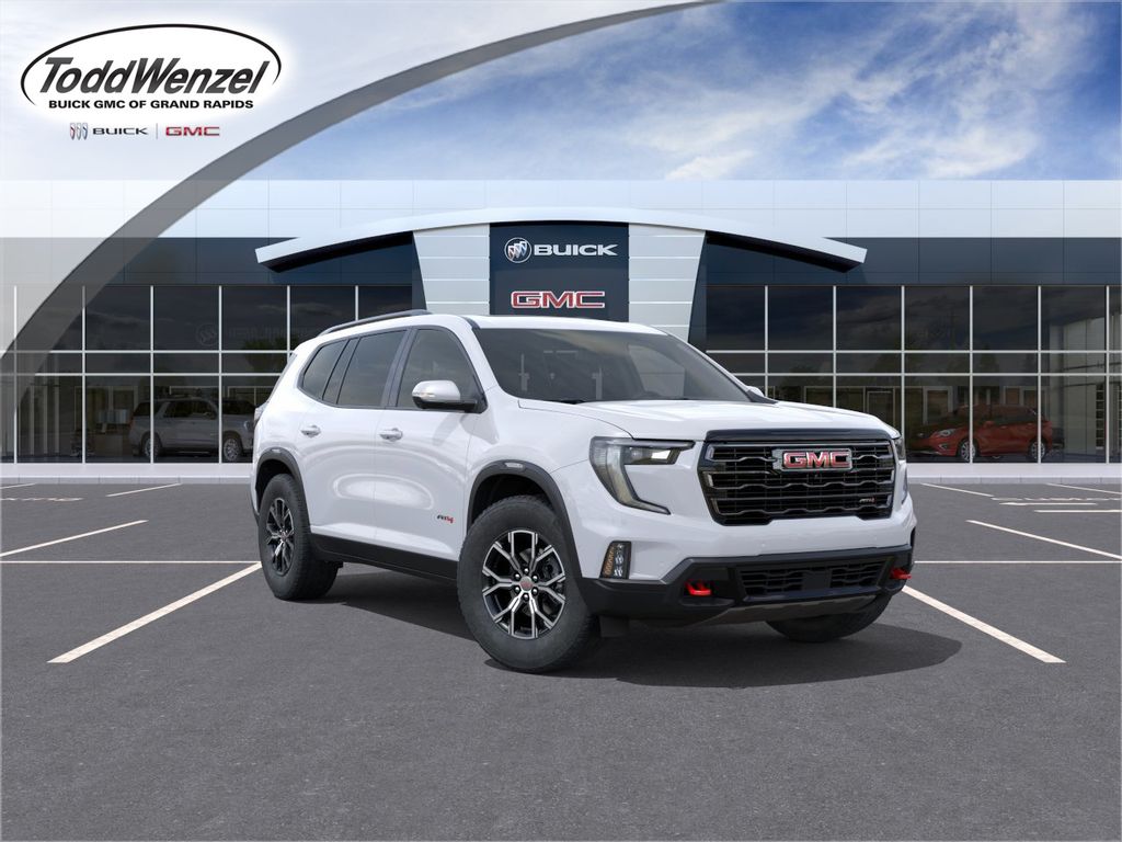 Summit White 2026 GMC Acadia AT4 AWD SUV / Crossover Four-Wheel Drive 8-Speed Automatic