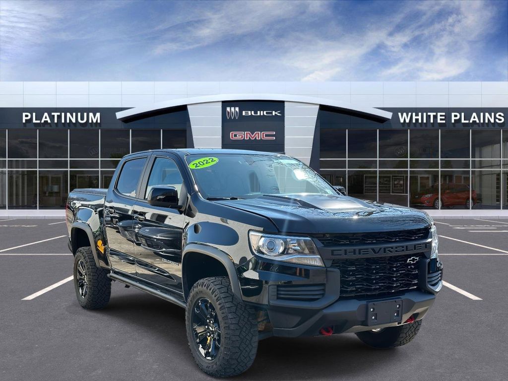 Black 2022 Chevrolet Colorado ZR2 Crew Cab 4WD Pickup Truck Four-Wheel Drive 8-Speed Automatic