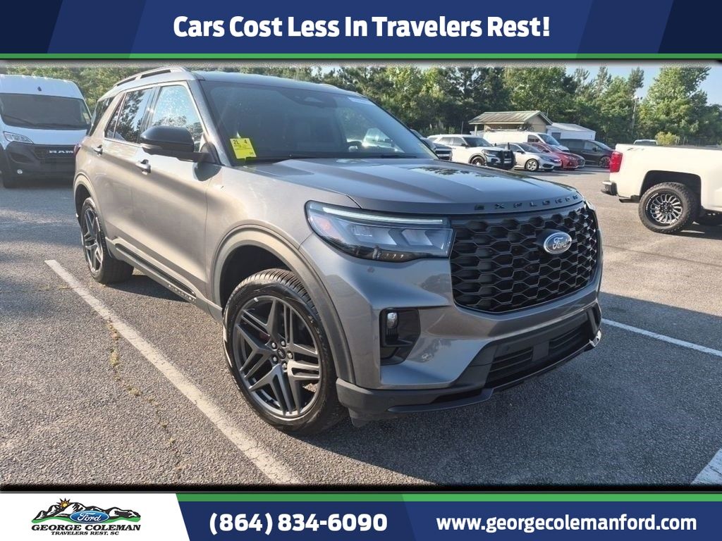 Carbonized Gray Metallic 2025 Ford Explorer SUV / Crossover All-Wheel Drive Automatic