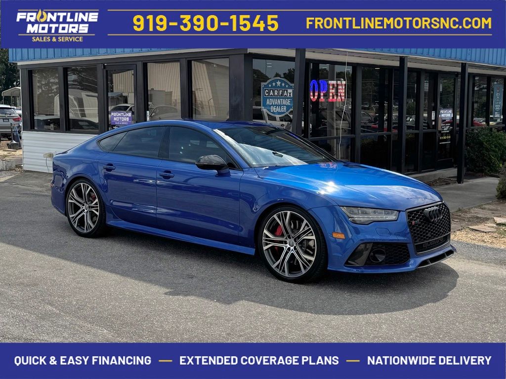 Sepang Blue Pearl Effect 2017 Audi RS 7 Sedan All-Wheel Drive 8-Speed Automatic