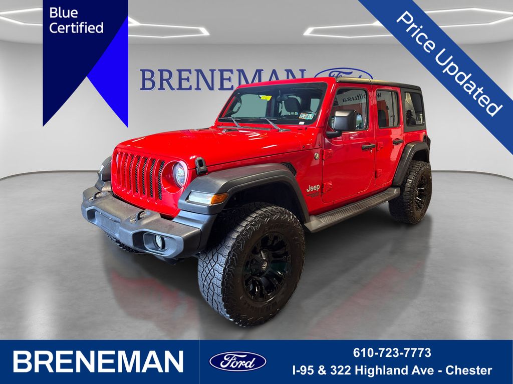 Firecracker Red Clearcoat 2018 Jeep Wrangler SUV / Crossover Four-Wheel Drive 8-Speed Automatic