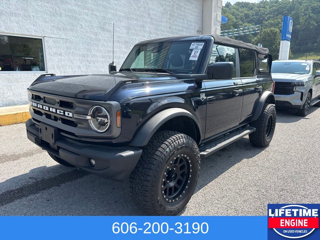 Blue Metallic 2021 Ford Bronco SUV / Crossover Four-Wheel Drive Automatic