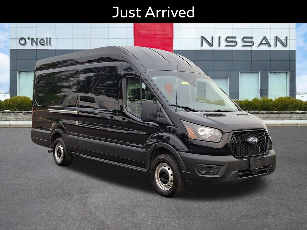 Black Metallic 2023 Ford Transit Cargo Van Rear-Wheel Drive