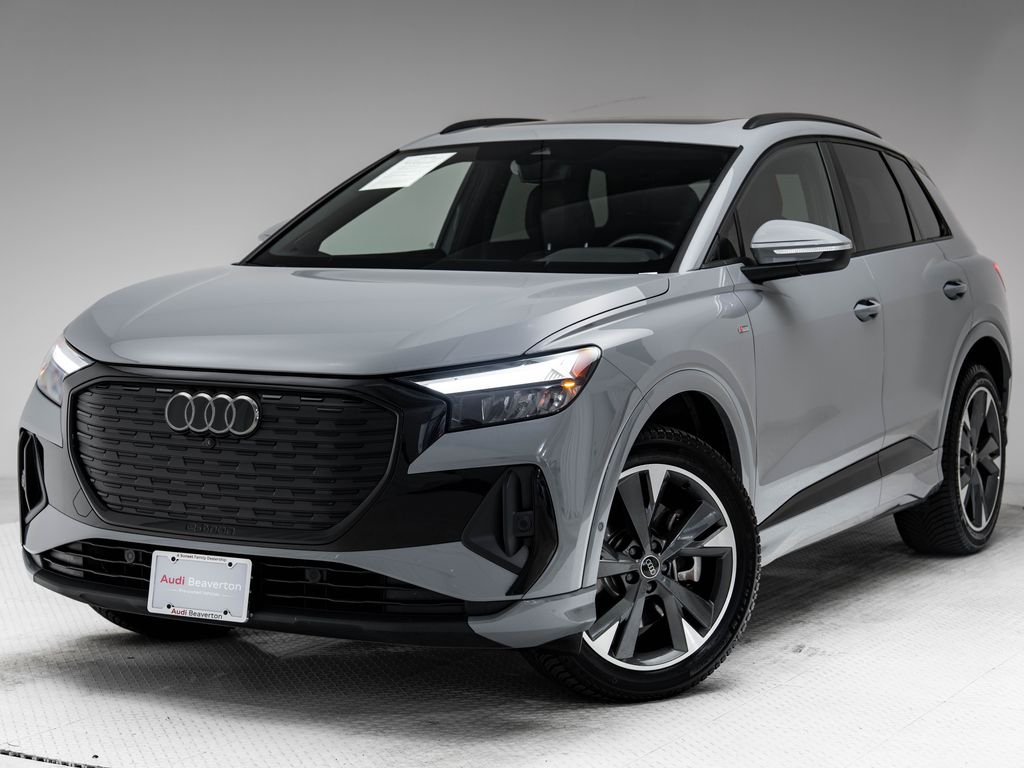 Pebble Gray 2023 Audi Q4 e-tron SUV / Crossover All-Wheel Drive Automatic