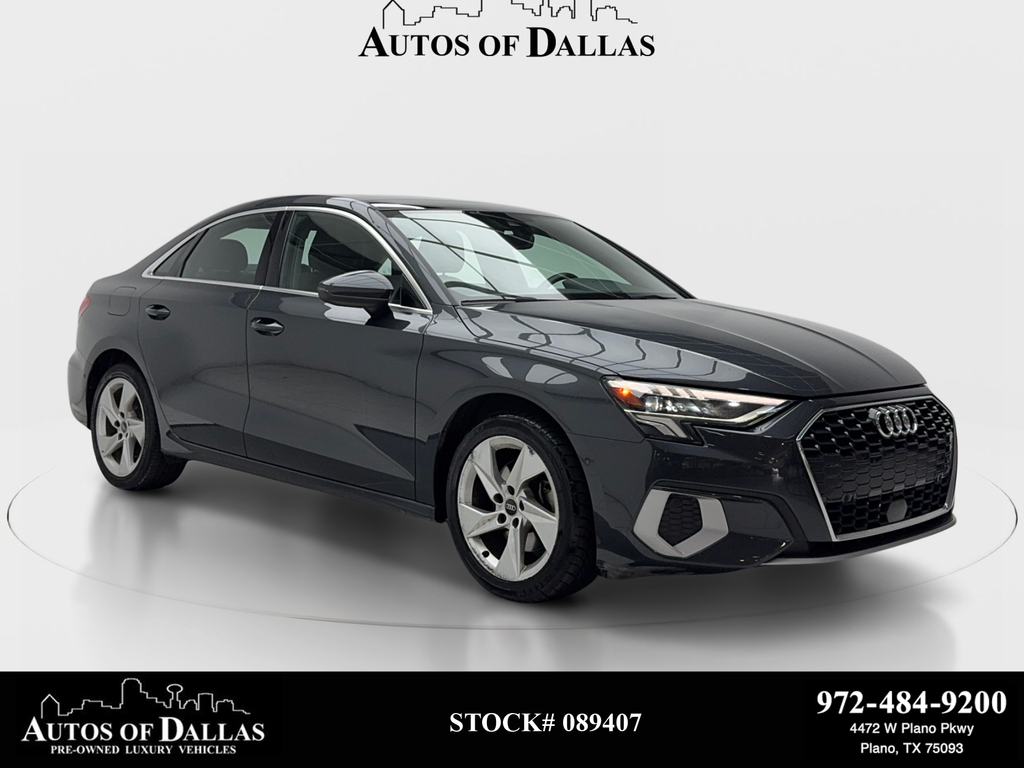 Manhattan Gray Metallic 2024 Audi A3 Sedan Front-Wheel Drive 7-Speed Automatic
