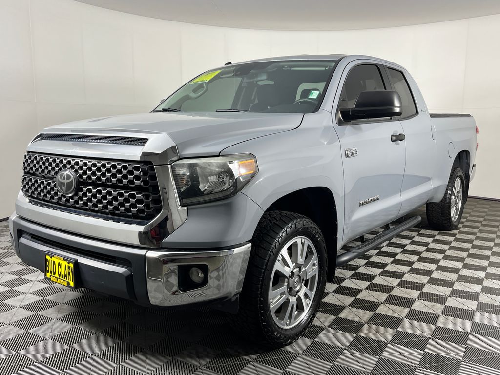 Cement 2018 Toyota Tundra SR5 Double Cab 5.7L 4WD Pickup Truck Four-Wheel Drive 6-Speed Automatic Overdrive