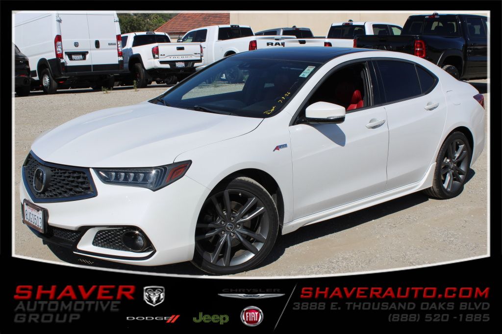 White 2019 Acura TLX Sedan 9-Speed Automatic