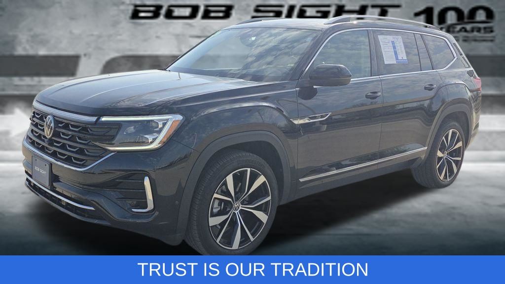 Deep Black Pearl 2025 Volkswagen Atlas SEL Premium R-Line 4Motion SUV / Crossover All-Wheel Drive 8-Speed Automatic