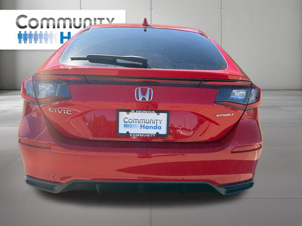 2025 Honda Civic Sport Red at Community Honda