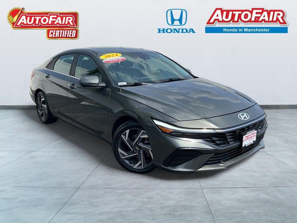 Amazon Gray 2024 Hyundai Elantra Sedan Front-Wheel Drive Continuously Variable Transmission