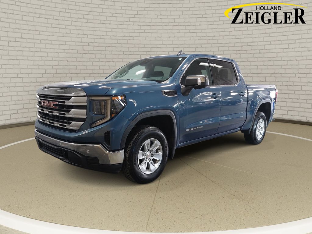 Downpour Metallic 2024 GMC Sierra 1500 Pickup Truck Four-Wheel Drive 8-Speed Automatic